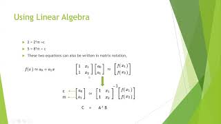 Lecture 16 - Linear Regression using analytical method