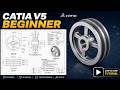 CATIA V5 Beginner Tutorial | Mechanical Pulley Design Step by Step