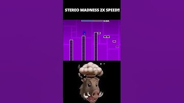 STEREO MADNESS 2X SPEED! 🤯🤯🤯🤯 #gd