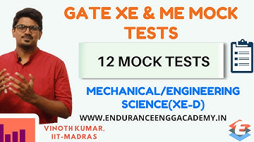 GATE XE & ME MOCK TESTS | GATE 2023 | EEA