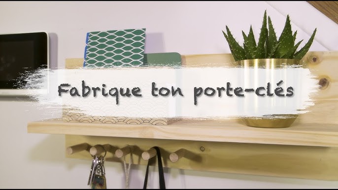 3 tutoriels pour fabriquer un porte-clés mural en bois #tutoriel  #diywoodcrafts #diyhomedecor #diy