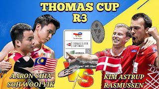 [R3]!WOW!🇲🇾AARON CHIA-SOH WOOI YIK BERAKSI CEMERLANG KALAHKAN 🇩🇰KIM ASTRUP-RASMUSSEN🔥😱‼️HEBAT🤩‼️