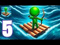 Ocean War: Raft Survival 3D Gameplay Walkthrough Part 5 - Tutorial Navy War Commander (Android,iOS)