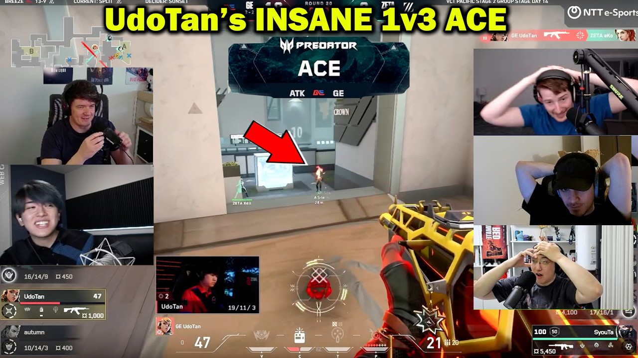 GE UdoTan Shocked Everyone with This BRILLIANT 1v3 ACE vs ZETA in