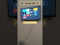 32" Cloud LED TV One Year Warranty Full HD 1080p Frameless Sound Bar #ledtv
