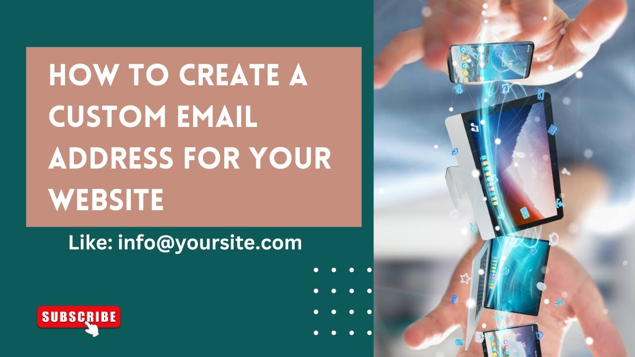 how-to-create-a-custom-email-address-for-your-website-youtube