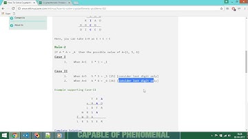 Cryptarithmetic Tutorial 02