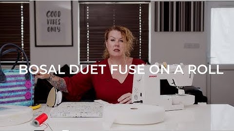Bosal duet fuse on a roll -  Marent Crafts Tutorial