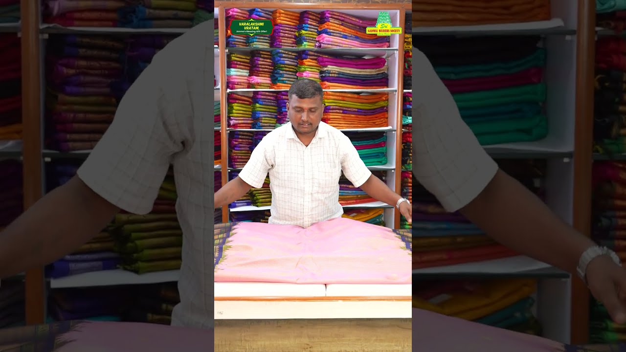 Meena Butta Beauty from the Heart of Gadwal | Traditional Gadwal Sarees | | Gadwal Weavers Society |