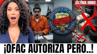 💥¡HACE 30 MINUTOS!💥 OFAC AUTORIZA FONDOS PARA MADURO PERO CON TRAMPA MORTAL
