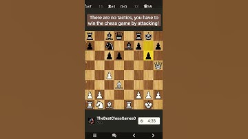 There are no tactics, you have to win the chess game by attacking! #chess #games #tactics #players