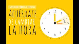 CAMBIO DE HORARIO 28 OCTUBRE