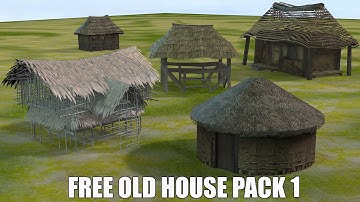 Old House Pack 1 For Your Animation Videos-Iclone Free Props || No-Copyright-Free Download || MiT YT