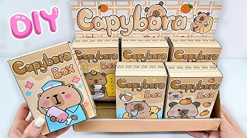 ( 🌸Paper DIY 🌸)  Unboxing Blind Box Capybara 1000$  | ASMR #Blindbox #Capybara