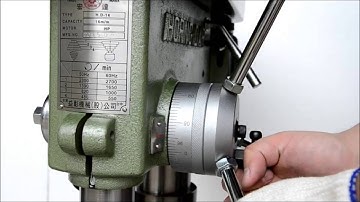 How to unload drill chuck from a bench drilling machine