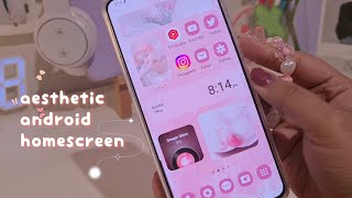 how to: aesthetic pink android homescreen | cute, kpop inspired screenshot 5