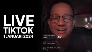Live TikTok Senin, 1 Januari 2024