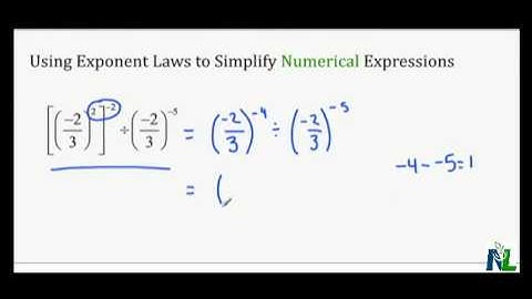 Using Exponent Laws to Simplify Numeric Expressions