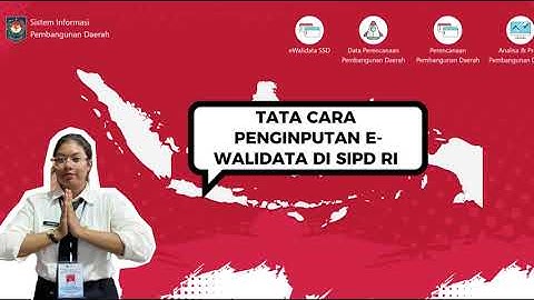 Tata Cara Penginputan E-Walidata di SIPD RI
