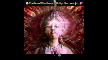 🤯 Ramanujan infinity से डरते थे ?😱| Srinivasa Ramanujan |#shorts