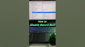 How to Disable Secure Boot 💻 #shortsvideo #youtubeshorts #shorts
