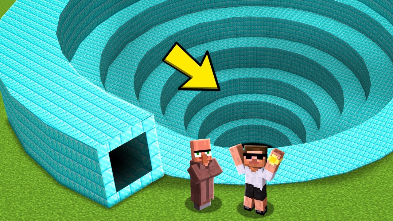 What’s Inside Mysterious SPIRAL TUNNEL in Minecraft!