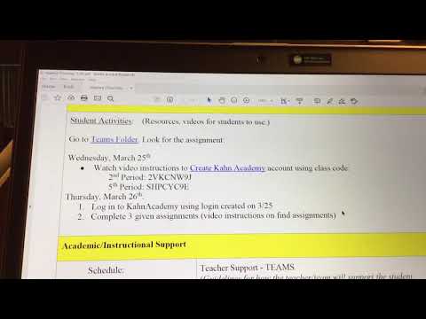 Creating Khan Academy Account using class code