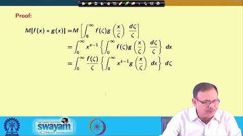 Lecture 56: Examples of Mellin Transform - I