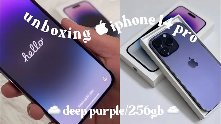 asmr unboxing  iphone 14 pro deep purple ☁️ comparison to iphone 13 pro max & iphone xs #aesthetic