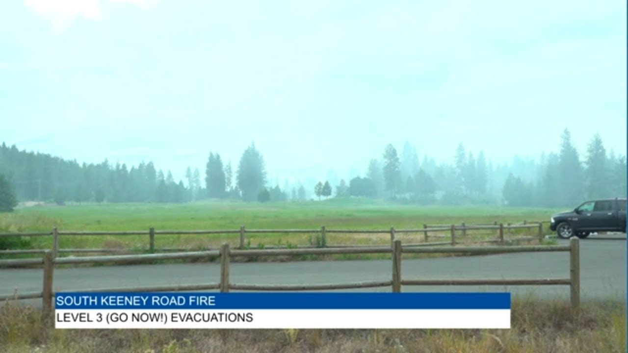 Level 3 evacuations ordered for Keeney Fire burning in Spokane County ...