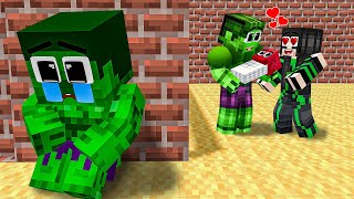 Monster School : Hulk Have A Bad Stepmother - Sad Story - Minecraft Animation