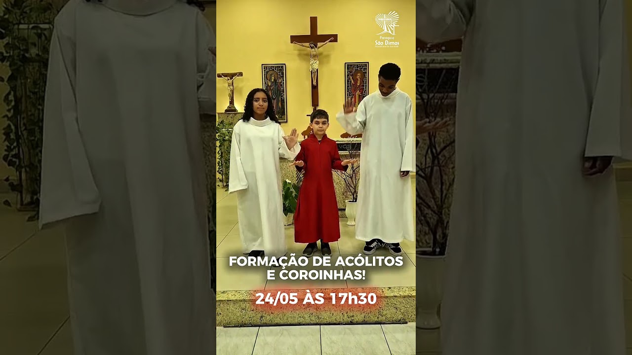 Vem participar! ❤️⛪️ #acolitos #coroinhas #shorts