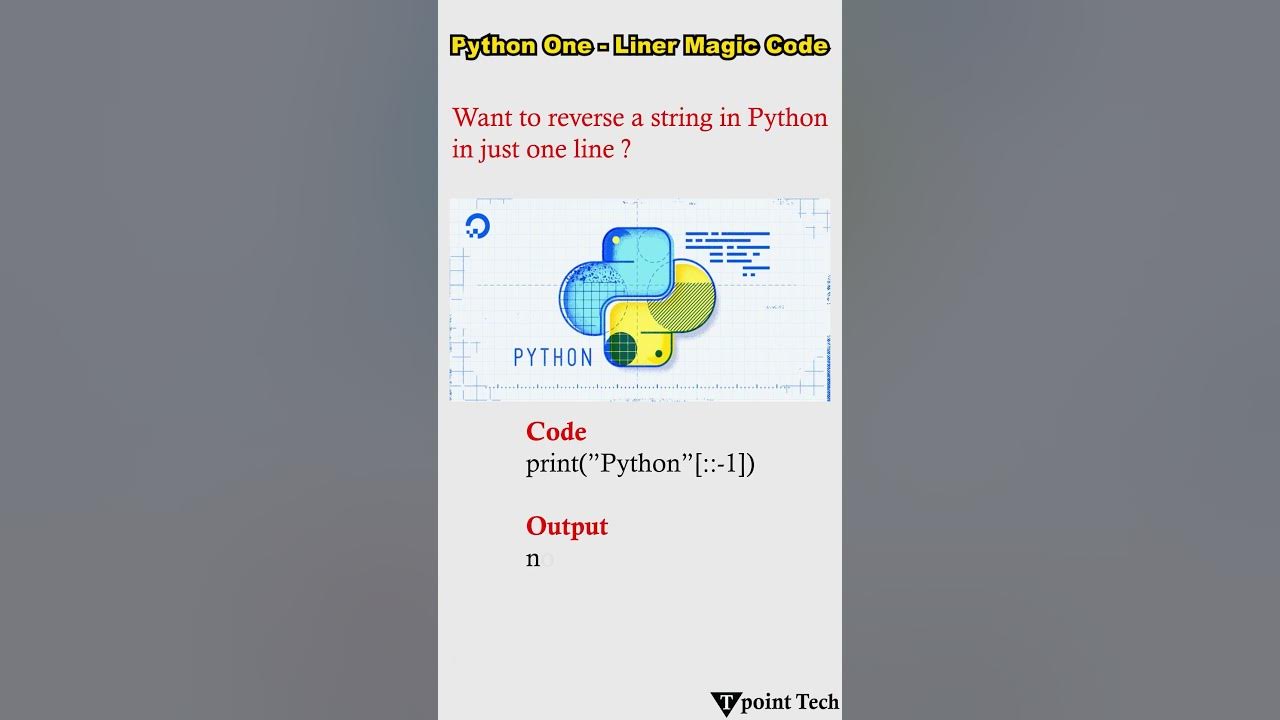 Python One Liner Magic Code #python #coding #pythonprograms # ...