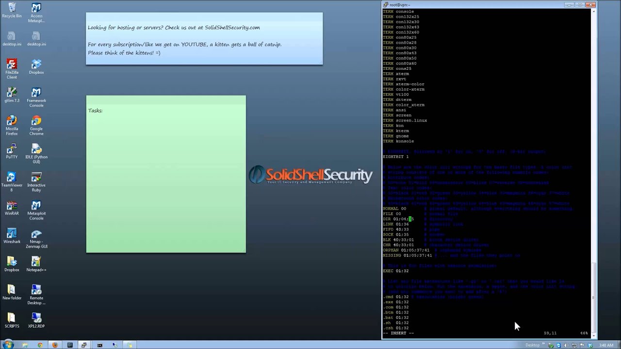 directory and file color editing in shell/ssh for centos fedora redhat ...