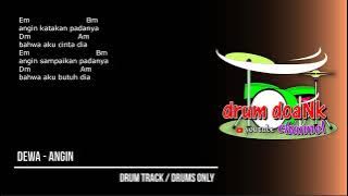 Dewa - Angin (drums only) [chord gitar & lirik]