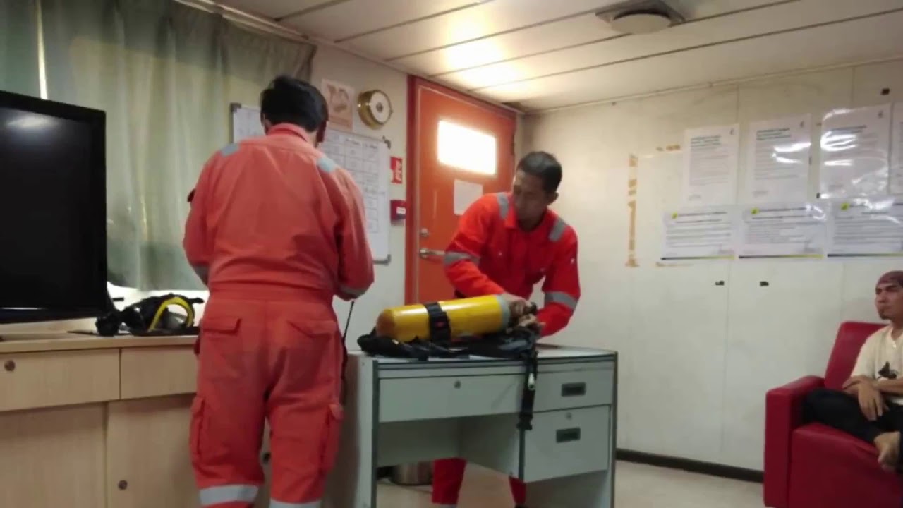 Offshore Life - Drills and Training Onboard Accommodation Work Barge