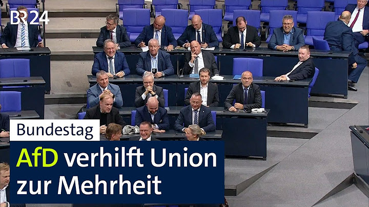 Bundestag: AfD helps the Union gain a majority | BR24