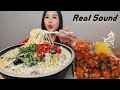 SUB) 🌶🌶매콤~한 크림짬뽕 한뚝배기 깐풍기 Mukbang eating show