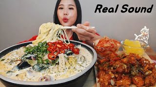 [Sub]/ [ spicy cream 'Jjamppong' ] /Mukbang eating show yummy