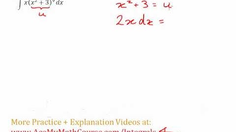Integration by Substitution - Example #1
