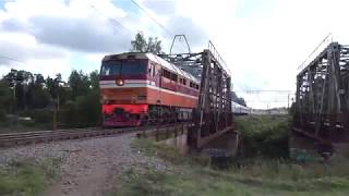Тепловоз ТЭП70-0126 с поездом Гродно - Санкт-Петербург