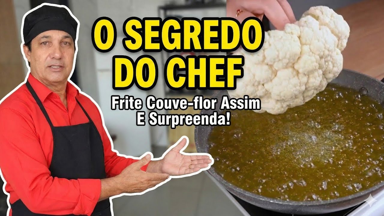 Aprendi Esse truque em Restaurante caro! Agora faço couve flores Assim! Momento da receita. 