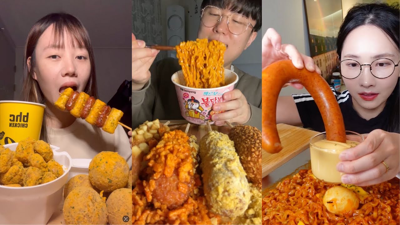THE BEST KOREAN FOOD TIKTOK MUK BANG | PART 2 ૮ ˶ᵔ ᵕ ᵔ˶ ა