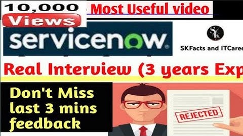 ServiceNow Administrator Developer Real interview || #servicenow #interview #recorded