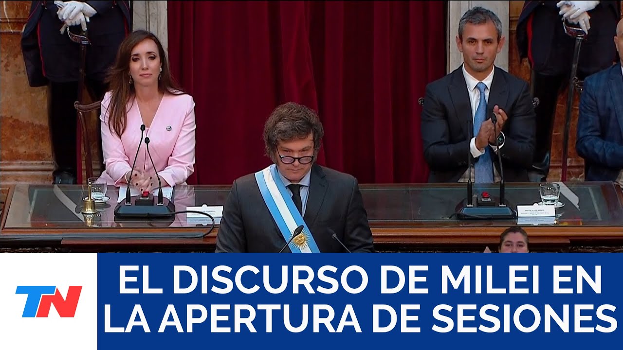 El discurso de Javier Milei en la apertura de las sesiones ordinarias ...