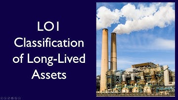 Chapter 9, Intro and LO1, Classifying Long Lived Assets