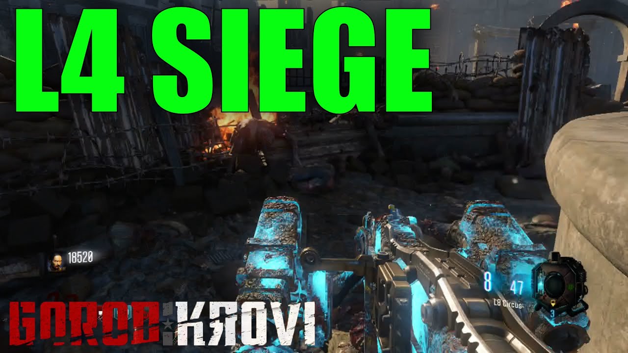 Black Ops 3 Zombies: Gorod Krovi - UPGRADED L4 SIEGE GAMEPLAY AND REVIEW (BO3 Zombies)
