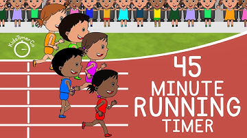 45 Minute Running Timer - Kids Visual Timer