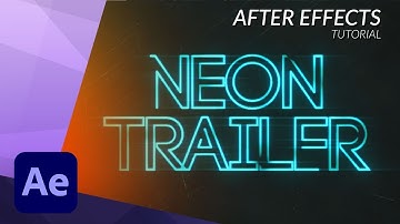 How To Create a Neon Trailer Title in After Effects like Sleepless The Movie - Tutorial