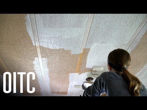 Painting our Stained Mobile Home Ceilings (FINALLY!)